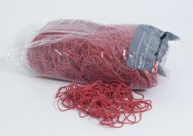 Kumilenkki Scriva ohut 40 mm punainen 1 kg