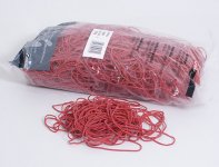 Kumilenkki Scriva ohut 60 mm punainen 1 kg