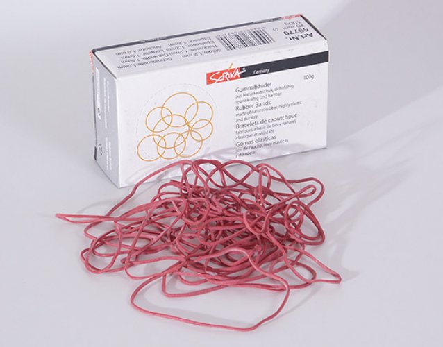 Kumilenkki Scriva ohut 70 mm punainen 100 g, hinta 0,94€