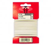 Kuminauha 10 m x 5 mm valkoinen