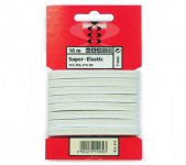 Kuminauha 10 m x 7 mm valkoinen