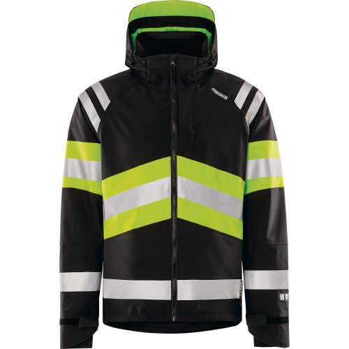 Kuoritakki Fristads 4684 high vis stretch lk1 keltainen/musta m, hinta 247,10€