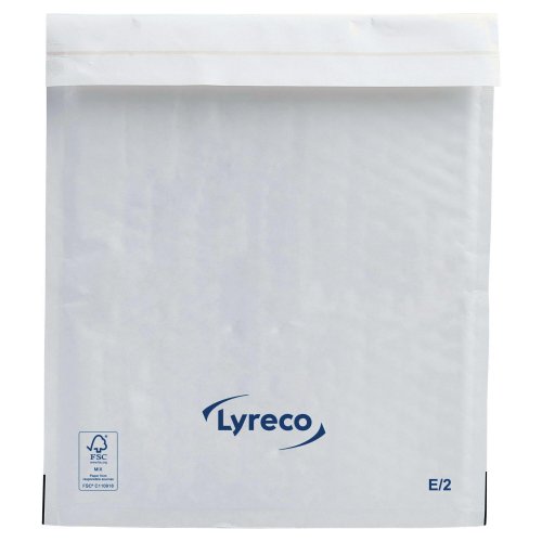 Kuplapussi Lyreco e/2 220x260mm valkoinen. 1 kpl = 100 pussia 100kpl, hinta 42,69€