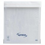 Kuplapussi Lyreco e/2 220x260mm valkoinen. 1 kpl = 100 pussia 100kpl