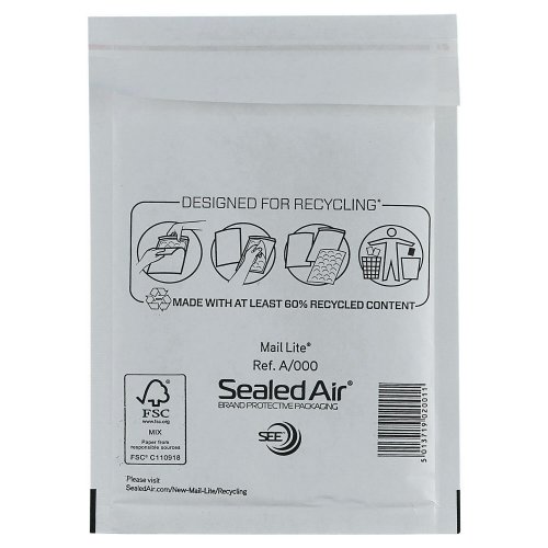 Kuplapussi Mail lite a/000 110x160mm valkoinen, hinta 28,10€