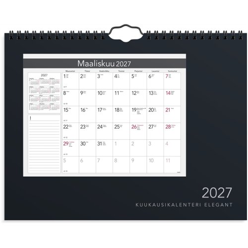 Kuukausikalenteri Elegant 2027, hinta 14,23€