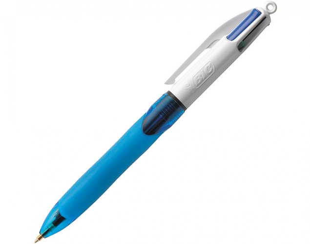 Kuulakärkikynä Bic 4 Colours Grip neljä väriä, hinta 3,38€