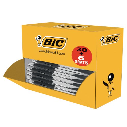 Kuulakärkikynä Bic atlantis clic mekanismilla 0,32mm musta, hinta 59,33€