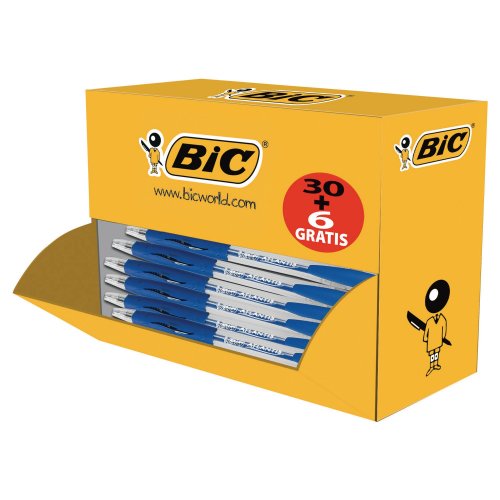 Kuulakärkikynä Bic atlantis clic mekanismilla 0,32mm sininen, hinta 60€