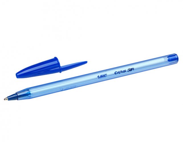 Kuulakärkikynä Bic Cristal Soft sininen arkistokelpoinen, hinta 0,35€