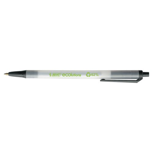 Kuulakärkikynä Bic ecolutions clic stic mekanismilla 0,32mm musta, hinta 0,87€