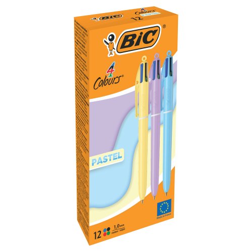Kuulakärkikynä Bic mekanismilla 0,32mm värivalikoima 12kpl, hinta 70,43€