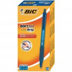 Kuulakärkikynä Bic softfeel clic grip mekanismilla 0,32mm sininen