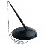 Kuulakärkikynä ketjukynä kynäteline ja säiliö Hainenko musta