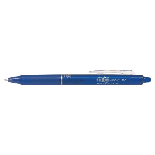 Kuulakärkikynä Pilot frixion clicker poispyyhittävä mekanismilla 0,35mm sininen, hinta 3,25€