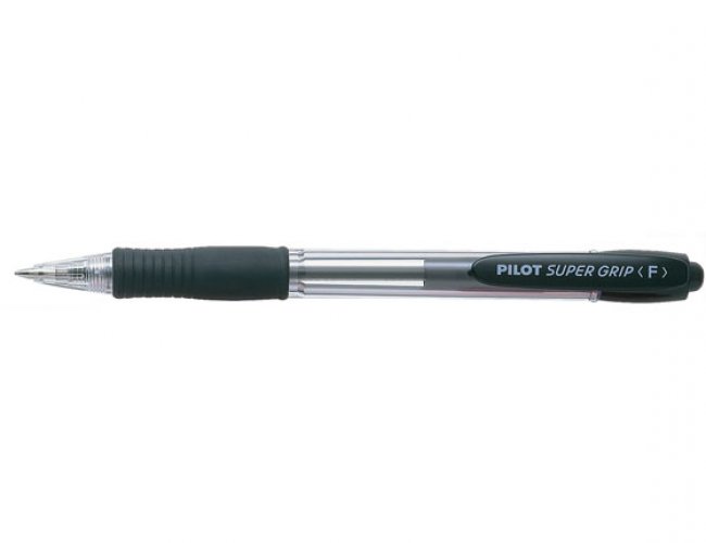 Kuulakärkikynä Pilot Super Grip fine musta, hinta 1,55€
