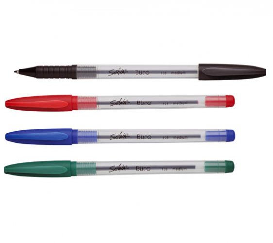 Kuulakärkikynä Scriva Büro medium sininen 50 kpl, hinta 6,86€