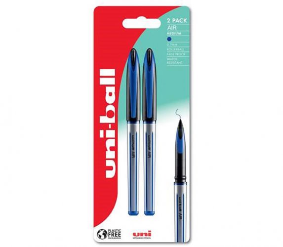 Kuulakärkikynä Uni-Ball Air sininen 2 kpl, hinta 4,44€