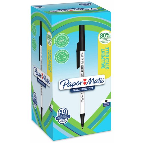 Kuulakynä Papermate kilometrico musta 1kpl = 50 kynää 50kpl, hinta 35,95€