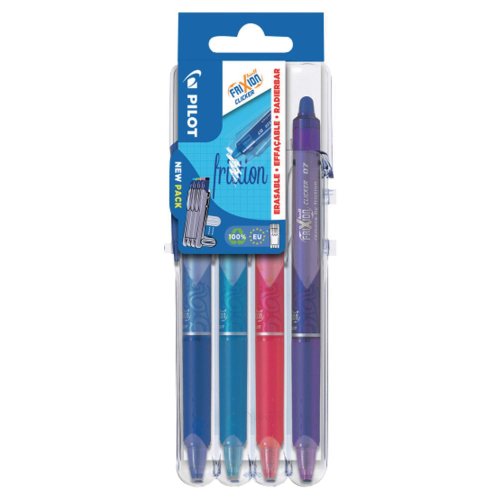 Kuulakynä Pilot frixion clicker poispyyhittävä 0,35 lajit 4kpl, hinta 15,57€