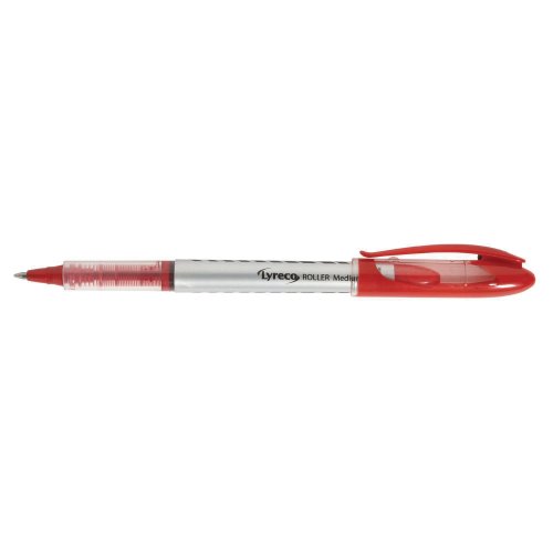 Kuulamustekynä Lyreco liquid ink 0,5mm punainen, hinta 0,71€