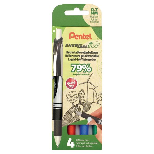 Kuulamustekynä Pentel bl77e energel värivalikoima 4kpl, hinta 19,11€