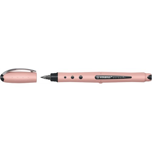 Kuulamustekynä STABILO worker+ Wildflower roosa, hinta 5,44€