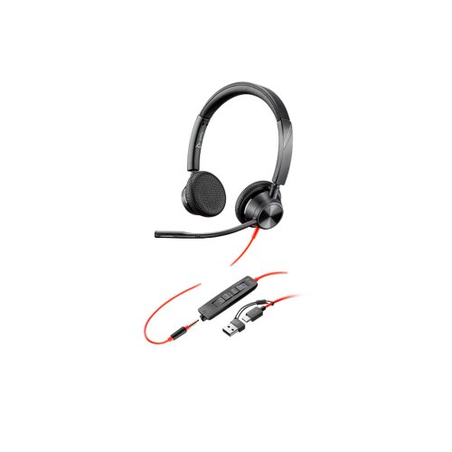 Kuuloke Langallinen Poly blackwire 3325 stereo usb-c/a, hinta 82,86€