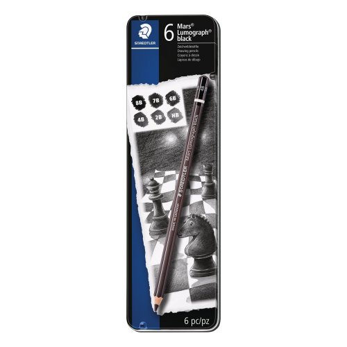 Staedtler lumograph lyijyynä 100b g6 1 kpl = 6 kynää, hinta 43,46€