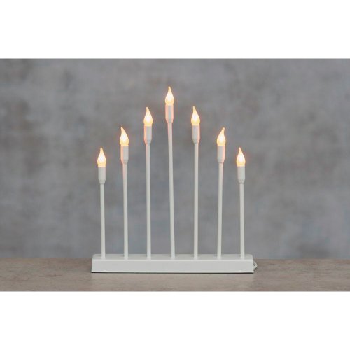 Kynttelikkö Finnlumor linda 7-haarainen valkoinen, hinta 28,35€