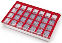 Lääkedosetti Medi punainen ruotsinkielinen