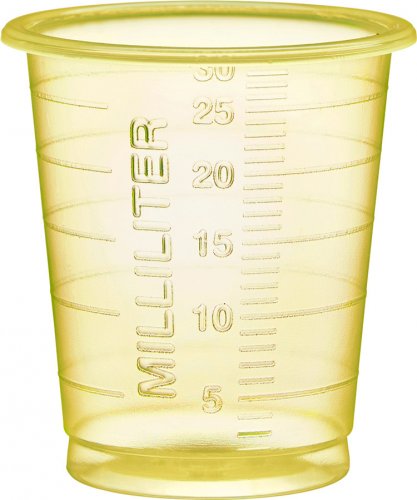 Lääkelasi Hammarplast Eco keltainen 30 ml 80 kpl, hinta 1,43€