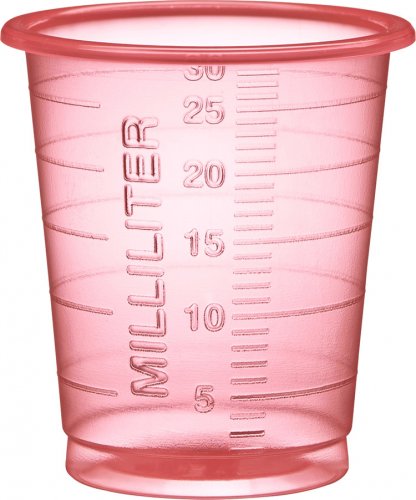 Lääkelasi Hammarplast Eco punainen 30 ml 80 kpl, hinta 1,43€