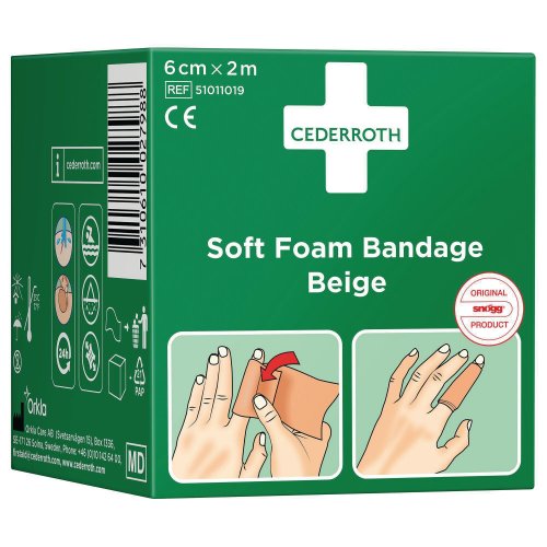 Laastari Cederroth 51011019 soft 6 cm x 2 m beige, hinta 6,14€