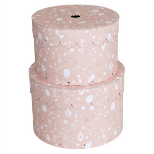 Laatikko Bigso Wilma pyöreä 2 kpl Pink Sky, hinta 9,69€