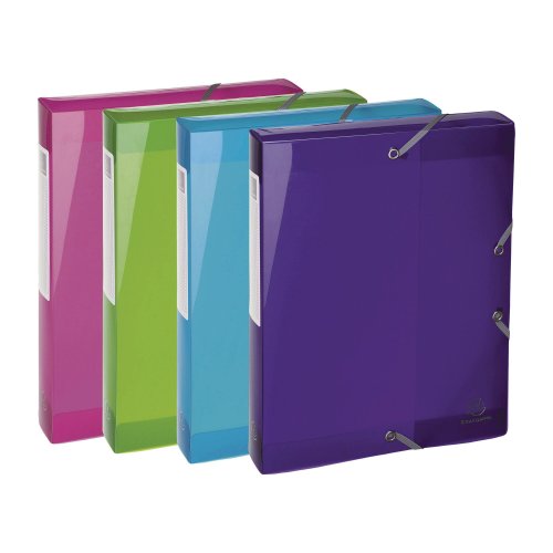 Laatikkokansio Exacompta iderama a4 40 mm pp värilajitelma 4kpl, hinta 19,94€