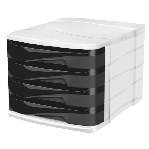 Laatikosto CEP Eco 4-osainen musta/vaaleanharmaa, hinta 136,88€