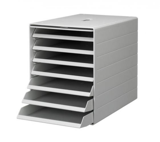 Laatikosto Durable Idealbox Plus 7-osainen vaaleanharmaa, hinta 83,53€