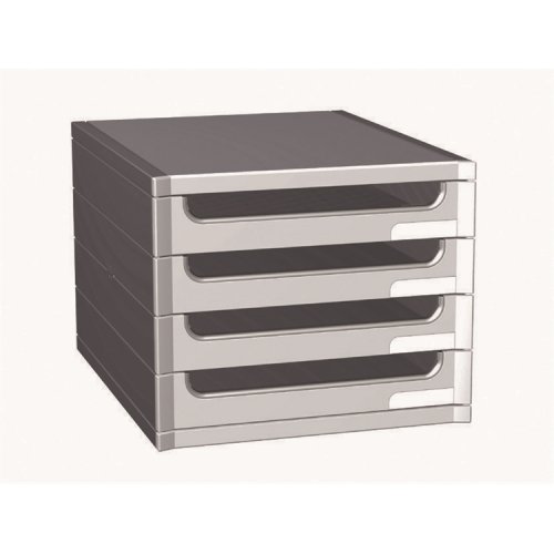 Laatikosto Exacompta Big Box 4-osainen harmaa, hinta 51,28€