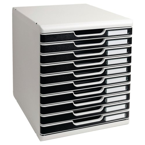 Laatikosto Exacompta modulo 10-osainen musta, hinta 91,53€