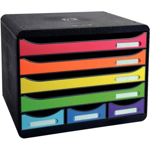 Laatikosto Exacompta Store-Box 7-osainen monivärinen, hinta 47,94€