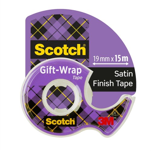 Lahjateippi Scotch Gift-Wrap + katkoja 19 mm x 25 m, hinta 3,91€