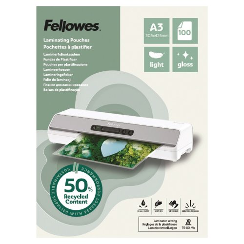Laminointitasku fellowes a3 kirkas 100kpl, hinta 37,79€