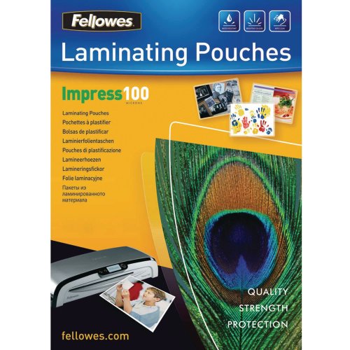 Laminointitasku Fellowes a4 2x100mic kirkas 100kpl, hinta 18,83€