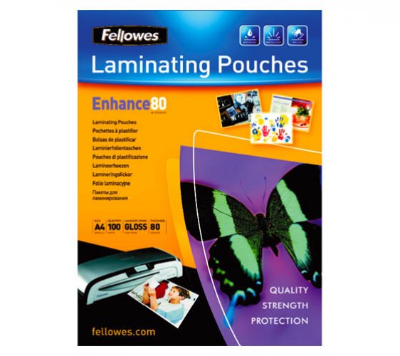 Laminointitasku Fellowes A5 80 mic /100, hinta 8,78€