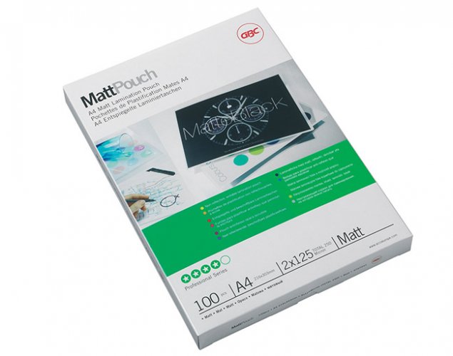 Laminointitasku GBC A4 125 mic matta /100, hinta 34,96€