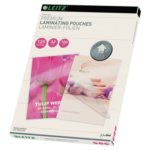 Laminointitasku Leitz a3 125mic lasinkirkas 100kpl, hinta 80,57€