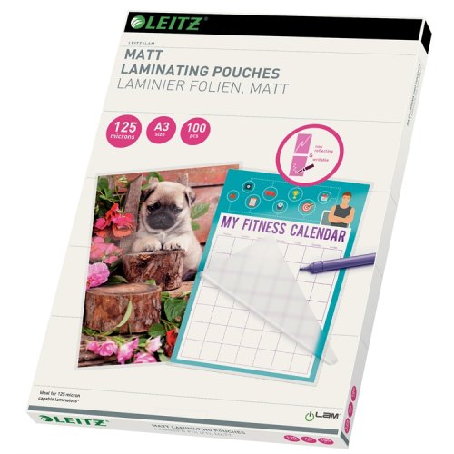 Laminointitasku Leitz iLAM A3 125 mic matta /100, hinta 112,84€