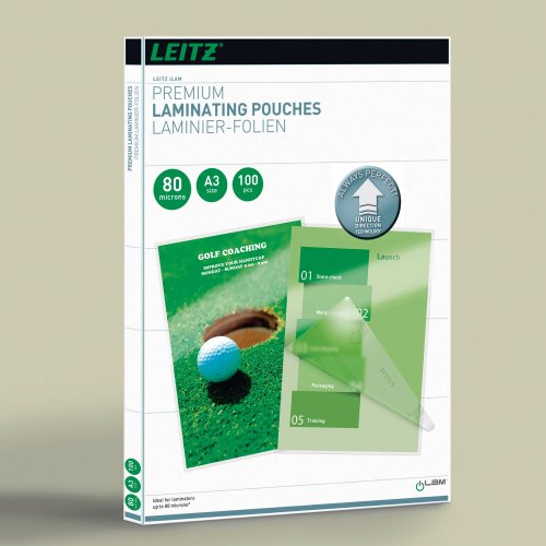 Laminointitasku Leitz udt 80 mic, a3 kiiltävä 100kpl, hinta 110,93€