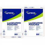 Laminointitasku Lyreco a4 2x75mic kirkas 100kpl